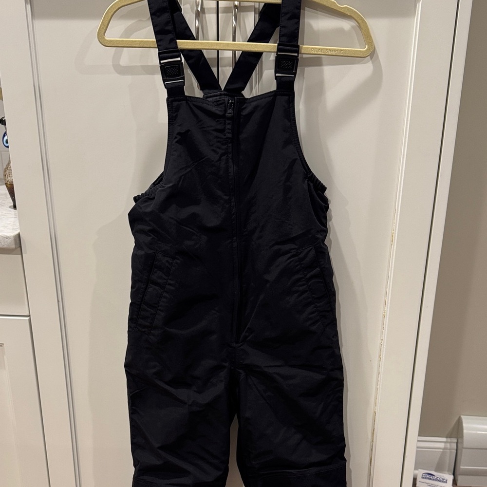 Lands End Black Snow Bib Overalls